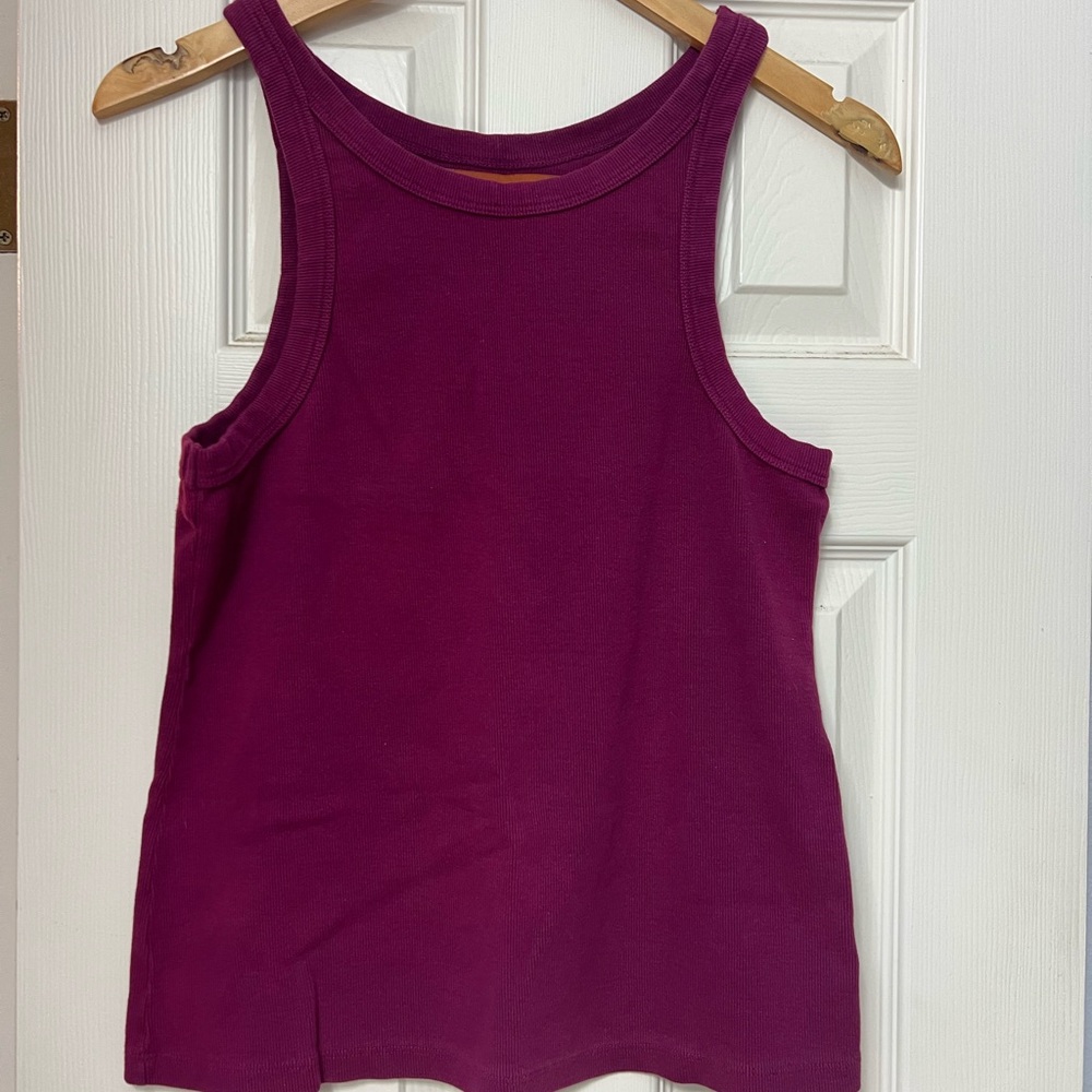 MOTHER Rich Maroon Tank Top